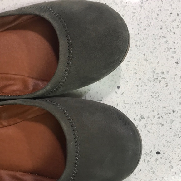 Lucky Brand army green ballerina flats - Picture 3 of 7